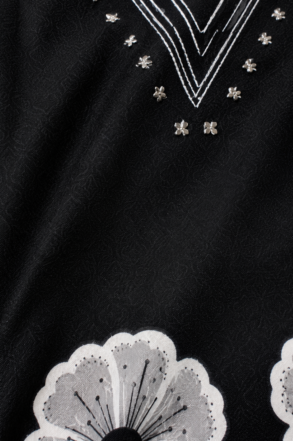 Women's Black Embroidered Kurta Palazzo Set | Sleeveless A-Line Kurta with Floral Embroidery & Palazzo Pants